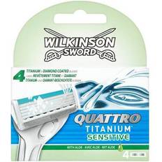 Barberblad Wilkinson Sword Quattro Titanium Sensitive 4-pack