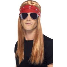 Long Wigs Smiffys 90s Rocker Kit