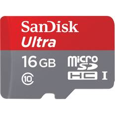 16 GB - microSDHC Memory Cards & USB Flash Drives SanDisk Ultra microSDHC UHS-I 80MB/s 16GB