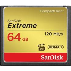 64 GB - Compact Flash Minnekort SanDisk Extreme Compact Flash 120MB/s 64GB