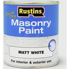 Concrete Paint Rustins Quick Dry Masonry Concrete Paint White 0.5L