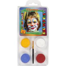 Hvit Sminke Eulenspiegel Ansiktsfärg Clown mix färg