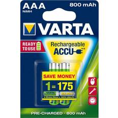 Varta AAA (LR03) Batterien & Akkus Varta AAA Accu Rechargeable Power 800mAh 2-pack
