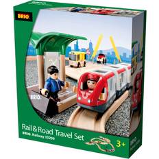 BRIO Togsett BRIO Rail & Road Travel Set 33209