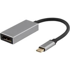 Deltaco Gold USB C-DisplayPort M-F 0.1m