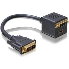 Adapter dvi hdmi DVI-DVI/HDMI M-F 0.2m