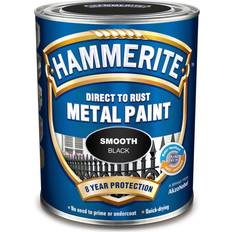 Hammerite Maling Hammerite Direct to Rust Smooth Effect Metallmaling Svart 0.25L