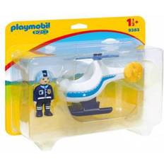 Plastic Toy Helicopters Playmobil Police Copter 9383