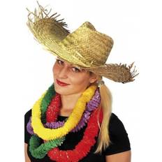 Over hele verden Hatter Smiffys Beachcomber Hawaiian Straw Hat