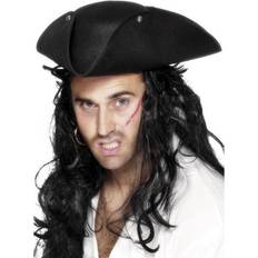 Smiffys Pirate Tricorn Hat Black