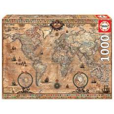 Educa Jigsaw Puzzles Educa Antique World Map 1000 Pieces