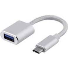 USB C - USB A 3.1 Adapter M-F 0.1m