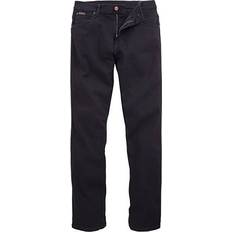 Herren - Schwarz Jeans Wrangler Texas Stretch Jeans - Black Overdye