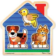 Melissa & Doug House Pets Jumbo Knob Puzzle 3 Pieces