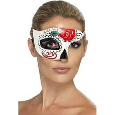 Smiffys Day of the Dead Half Eye Mask