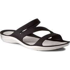 Kunststoff Schuhe Crocs Swiftwater Sandal - Black/White