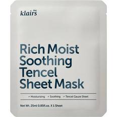 Rødhet Ansiktsmasker Klairs Rich Moist Soothing Tencel Sheet Mask 25ml