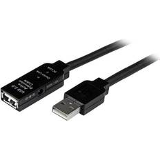 USB A-USB A - USB-kabel Kabler USB A-USB A 2.0 10m