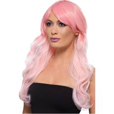 Parykker Smiffys Fashion Ombre Wig Wavy Long Pink