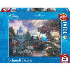 Puzzle Disney Schmidt 1000 pièces Cendrillon bringing home the tree for  Christmas