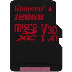 Kingston Canvas React microSDXC Class 10 UHS-I U3 V30 A1 100/80MB/s 128GB