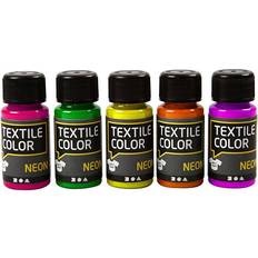 Textile Color Paint Neon Colours 5x50ml