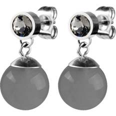 Dyrberg/Kern Bess Earpost Earrings - Silver/Grey