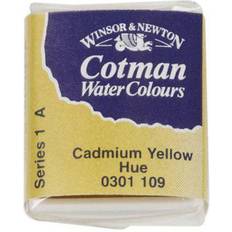 Gule Akvarellmaling Winsor & Newton Cotman Water Colours Yellow Half Pan