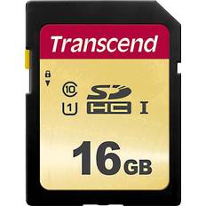 16 GB Memory Cards Transcend 500S SDHC Class 10 UHS-I U1 95/60MB/s 16GB