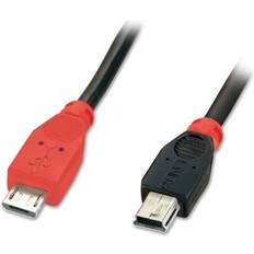 Premium USB Micro-B-USB Mini-B OTG 2.0 2m