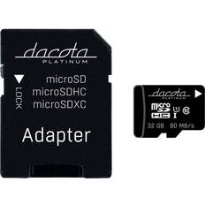 Dacota Platinum MM20 microSDHC Class 10 UHS-I U1 80MB/s 32GB +Adapter