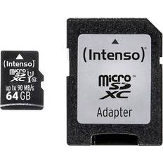 Intenso microSDXC Class 10 UHS-I U1 90/90MB/s 64GB +Adapter