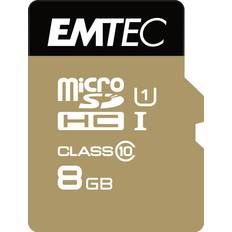 Emtec Gold+ microSDHC Class 10 UHS-I U1 85/16MB/s 8GB +Adapter