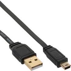 InLine Flat USB A-USB Mini-B 2.0 1m