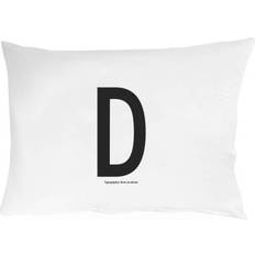 Svarte Putetrekk Design Letters Personal Pillow Case D 50x60cm