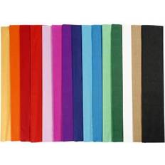 Silke- & kreppapir Crepe Paper Mix Colours 15 50x250cm