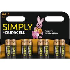 Aa duracell batterier Duracell Simply AA 8-pack