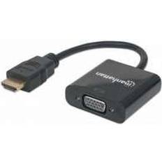 Manhattan HDMI-VGA/USB B Micro M-F 1ft