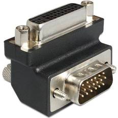 DVI-VGA M-F Angled Adapter