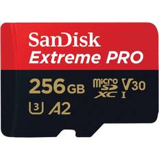Sandisk extreme pro 256gb Memory Cards & USB Flash Drives SanDisk Extreme Pro microSDXC Class 10 UHS-I U3 V30 A2 170/90MB/s 256GB +Adapter
