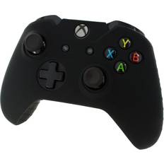 Spielcontrollergriffe reduziert ZedLabz Xbox One Controller Soft Silicone Rubber Skin Grip Cover with Ribbed Handle - Black