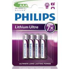 AAA (LR03) - Lithium Batterier & Ladere Philips FR03LB4A/10 4-pack
