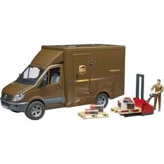 Vans Bruder Mercedes Benz Sprinter UPS Delivery Van with Pallet Mover & Figure 02538