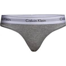 Truser Calvin Klein Modern Cotton Thong - Grey Heather