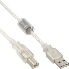 InLine Ferrite Choke USB A - USB B 2.0 1m