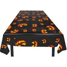Table Cloth Scissors Scary Pumpkin