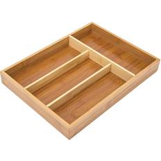 Holz Besteckkästen Relaxdays compartments Besteckkasten