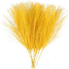 Synthetic Feathers 15 cm Yellow 10 Pcs