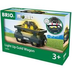 Toy Trains BRIO Light Up Gold Wagon 33896