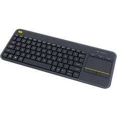 Hvite Tastaturer Logitech Wireless Touch Keyboard K400 Plus (Nordic)